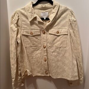 Greylin Ivory Lace Blouse